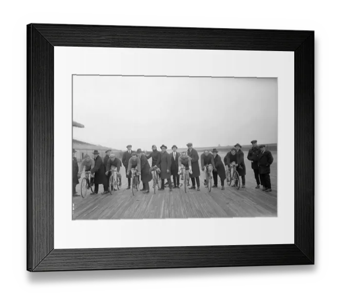 Framed Print : Cyclists Practicing at Track Framed Print : Cyclists Practicing at Track