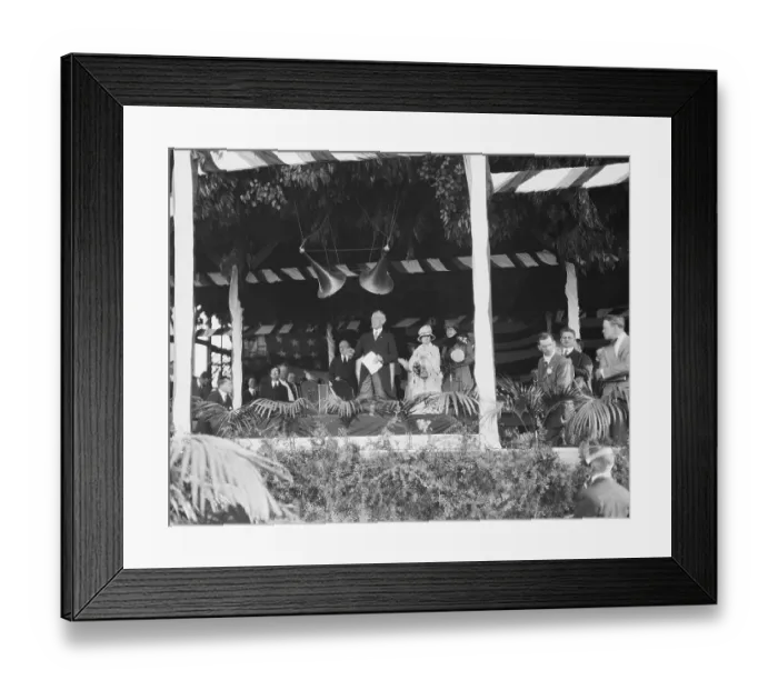 Framed Print : President Wilson Addressing Crowd Framed Print : President Wilson Addressing Crowd