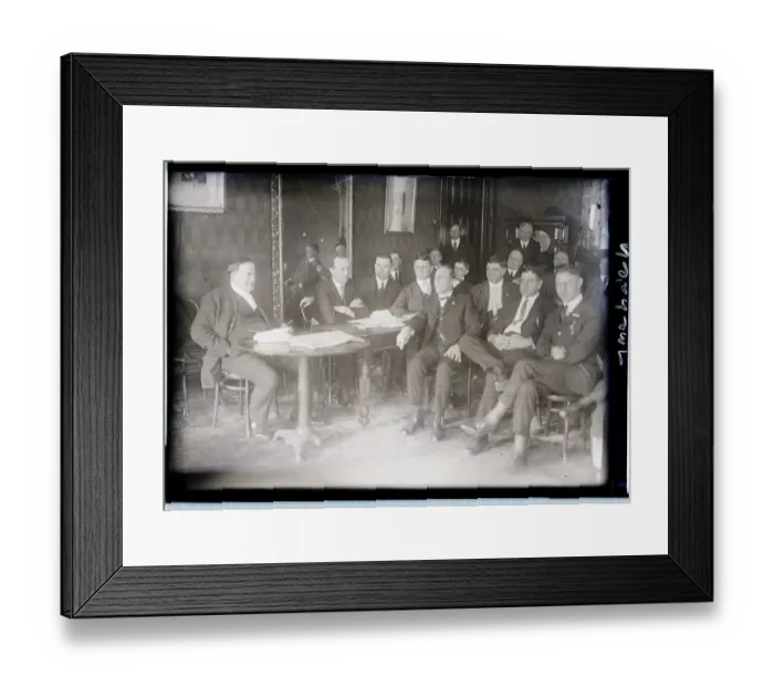 Framed Print : Leaders at Steel Strike Meeting Framed Print : Leaders at Steel Strike Meeting