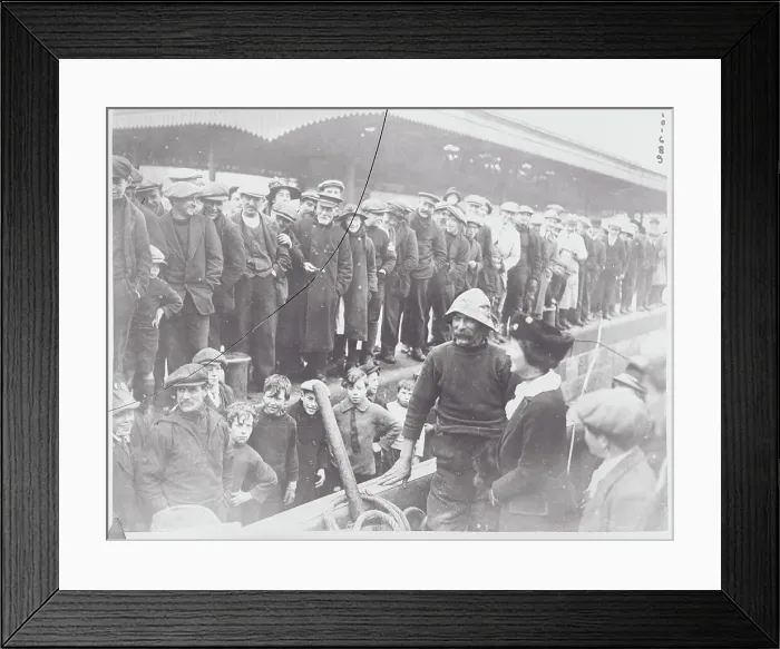 Framed Print : Lady Astor Campaigning in Crowds Framed Print : Lady Astor Campaigning in Crowds