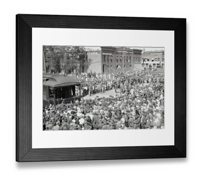 Framed Print : View of Parade for Woodrow Wilson Framed Print : View of Parade for Woodrow Wilson
