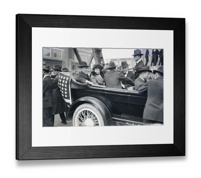 Framed Print : President Wilson & Wife In Bismark Framed Print : President Wilson & Wife In Bismark