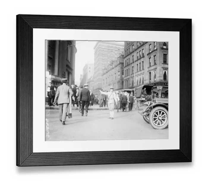 Framed Print : State Militiamen Direct Street Traffic Framed Print : State Militiamen Direct Street Traffic