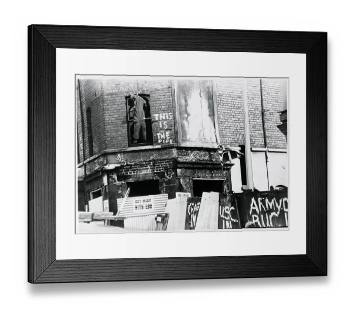 Framed Print : Protestant Graffiti in Ireland Framed Print : Protestant Graffiti in Ireland