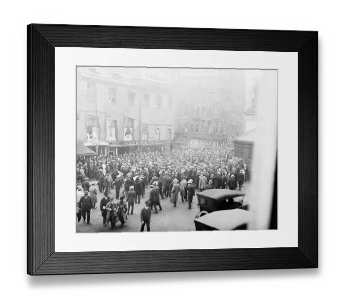 Framed Print : Rioters During a Police Strike Framed Print : Rioters During a Police Strike