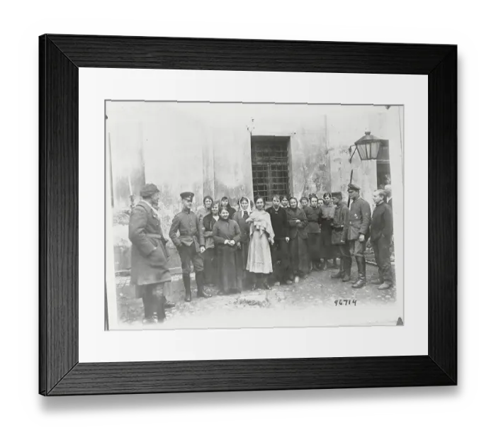 Framed Print : Bolshevists and German Troops Framed Print : Bolshevists and German Troops