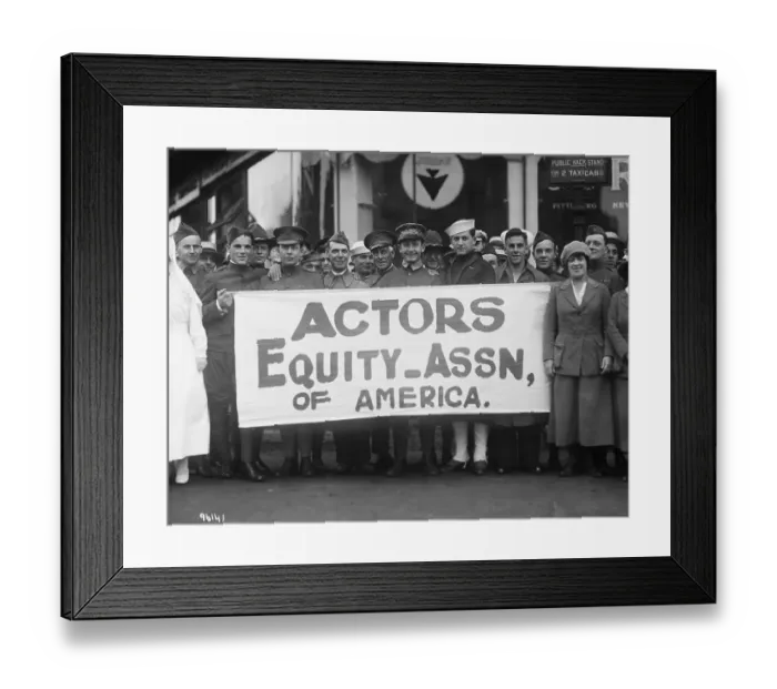 Framed Print : Veterans and Members of Actors Equity Association Framed Print : Veterans and Members of Actors Equity Association
