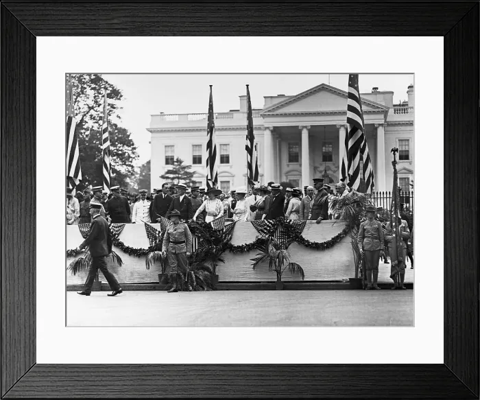 Framed Print : Government and Military Leaders Watch Parade Framed Print : Government and Military Leaders Watch Parade