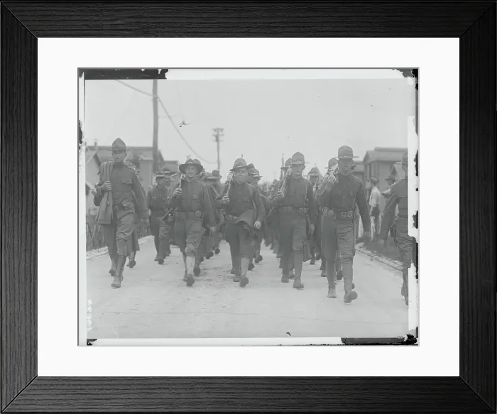 Framed Print : Soldiers with Weapons in Procession Framed Print : Soldiers with Weapons in Procession