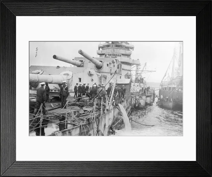 Framed Print : Salvaging The Sunken Fleet At Scapa Flow Framed Print : Salvaging The Sunken Fleet At Scapa Flow