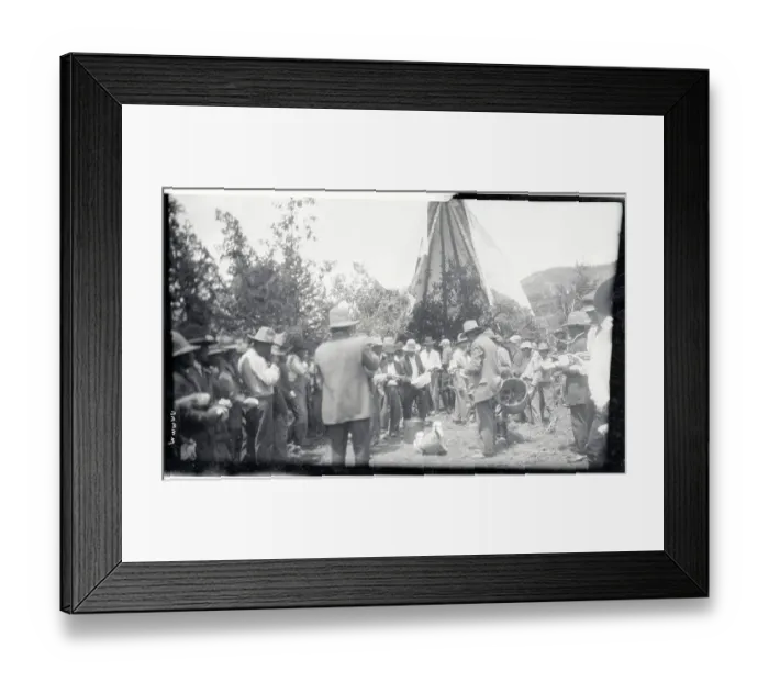 Framed Print : Apaches Preparing for Ceremonial Dance