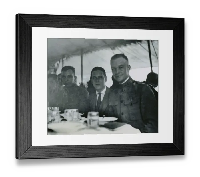 Framed Print : Dwight D. Eisenhower Dining with Harvey S. Firestone Jr Framed Print : Dwight D. Eisenhower Dining with Harvey S. Firestone Jr