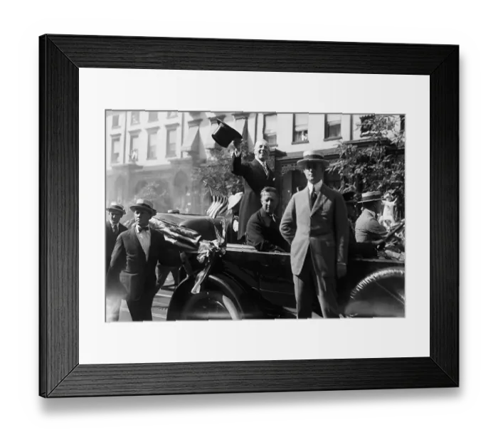 Framed Print : President Wilson Arrives In New York Framed Print : President Wilson Arrives In New York