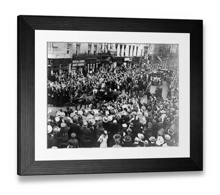 Framed Print : King George V Rides with Lloyd George Framed Print : King George V Rides with Lloyd George