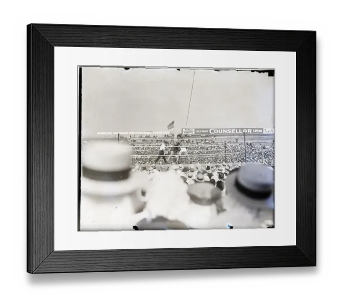 Framed Print : Dempsey- Williard Fight