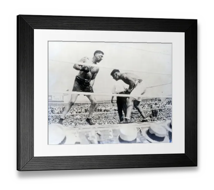 Framed Print : Jack Dempsey Ducking Jess Willard Punch Framed Print : Jack Dempsey Ducking Jess Willard Punch