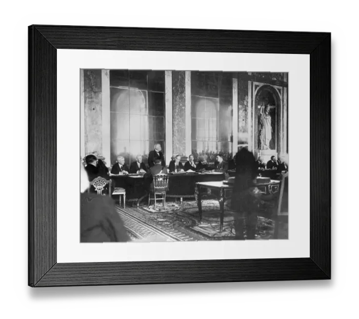 Framed Print : Signing of the Treaty of Versailles in 1919