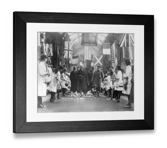 Framed Print : Woodrow Wilson Leading a Processional Framed Print : Woodrow Wilson Leading a Processional