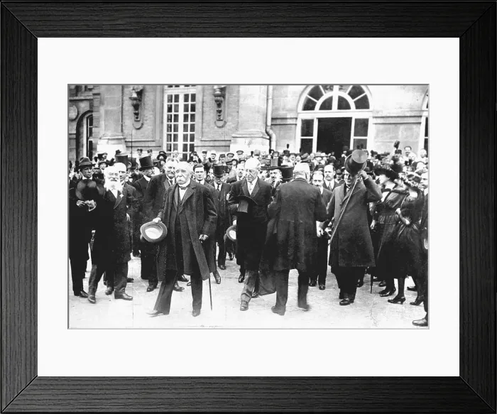 Framed Print : World Leaders Acknowledging Crowd Framed Print : World Leaders Acknowledging Crowd