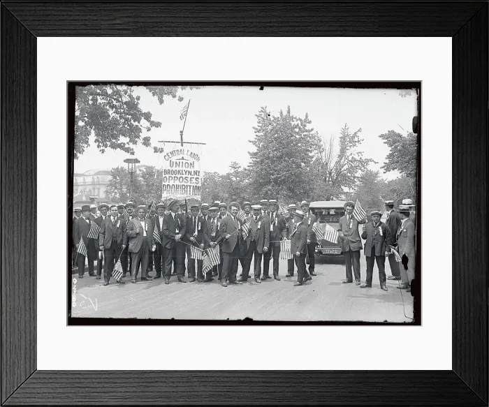 Framed Print : Delegation at Anti-Prohibition Parade Framed Print : Delegation at Anti-Prohibition Parade