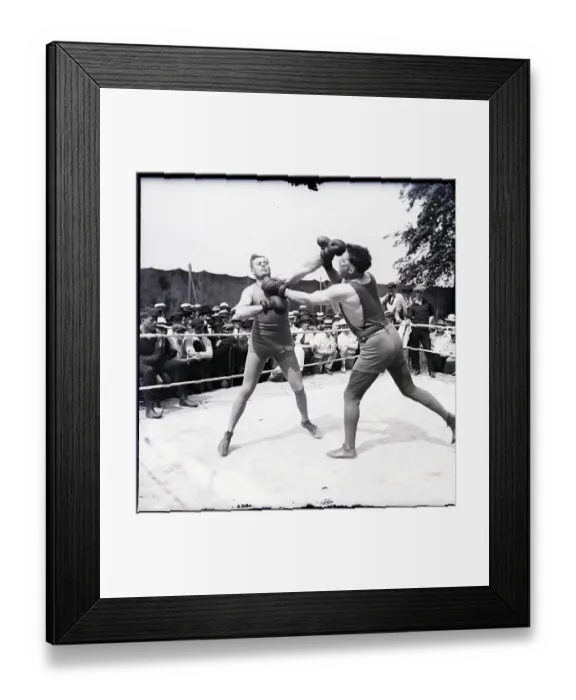 Framed Print : Jess Willard with Walter Monahan Framed Print : Jess Willard with Walter Monahan