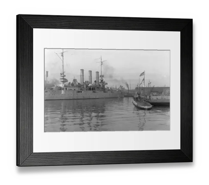 Framed Print : German Submarine at Brooklyn Navy Yard Site