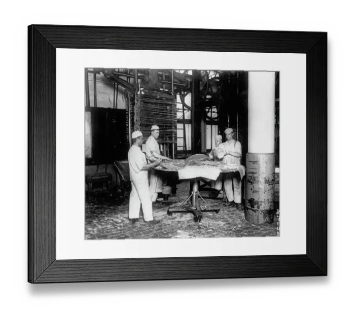 Framed Print : Preparing Oleomargarine, Chicago, 1919 Framed Print : Preparing Oleomargarine, Chicago, 1919