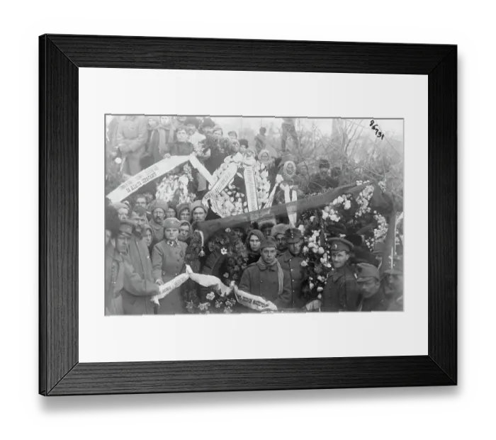 Framed Print : Bolshevik Funeral Goers Framed Print : Bolshevik Funeral Goers