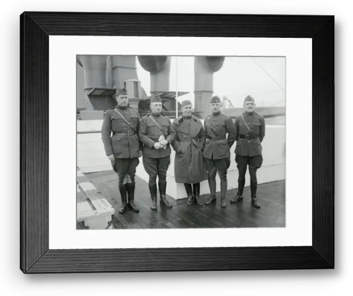 Framed Print : American Officers Framed Print : American Officers