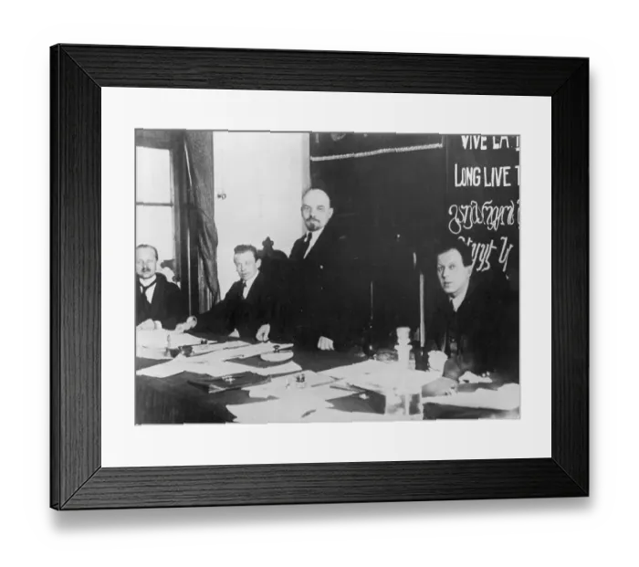 Framed Print : Vladimir Lenin Attending Meeting Framed Print : Vladimir Lenin Attending Meeting