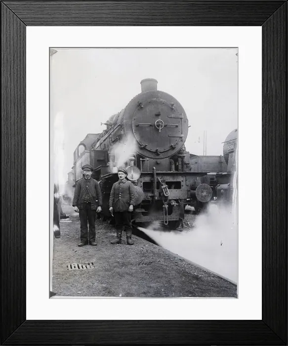 Framed Print : German Locomotives Turned Over To Allies Framed Print : German Locomotives Turned Over To Allies