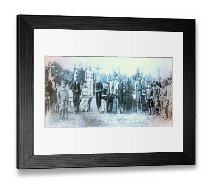 Framed Print : Six Czech And Bosnian Being Executed Framed Print : Six Czech And Bosnian Being Executed