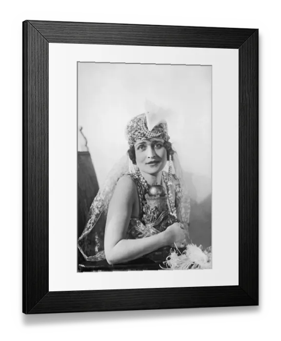 Framed Print : Edyth Hyde at Chu Chin Chow Ball Framed Print : Edyth Hyde at Chu Chin Chow Ball