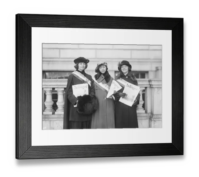 Framed Print : Women Holding The Suffragist Framed Print : Women Holding The Suffragist