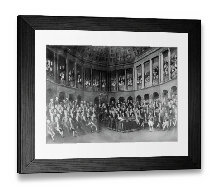 Framed Print : View of Early Irish House of Commons Convention Members Framed Print : View of Early Irish House of Commons Convention Members