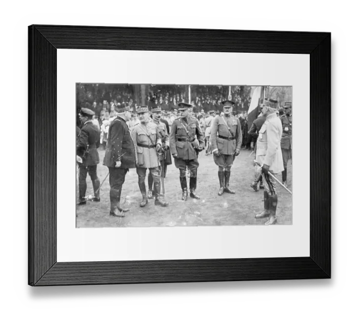 Framed Print : Allied Cmmanders Meeting at Strassbourg Framed Print : Allied Cmmanders Meeting at Strassbourg