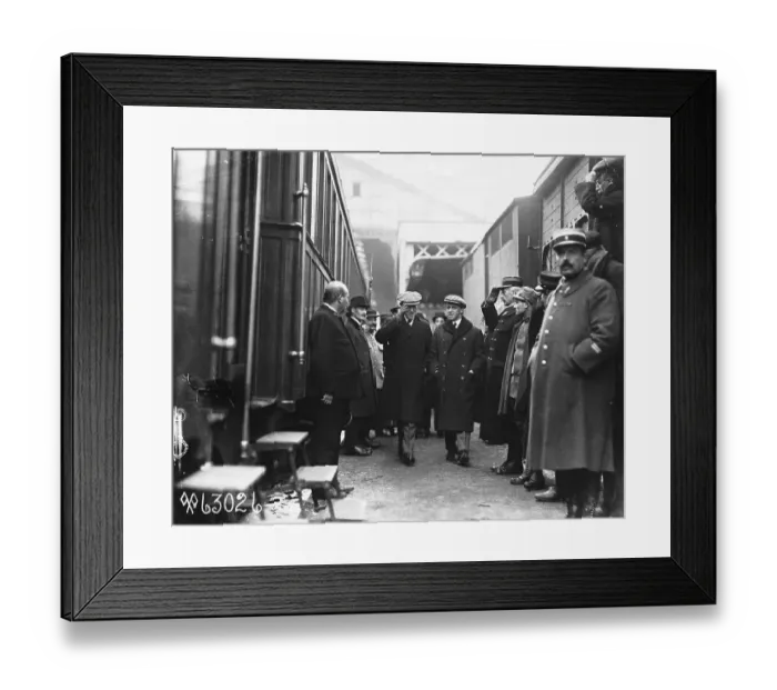 Framed Print : President Wilson and George Creel at Train Station Framed Print : President Wilson and George Creel at Train Station