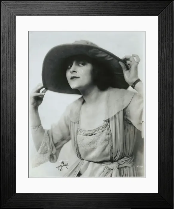 Framed Print : Sylvia Breamer Adjusting Her Hat Framed Print : Sylvia Breamer Adjusting Her Hat