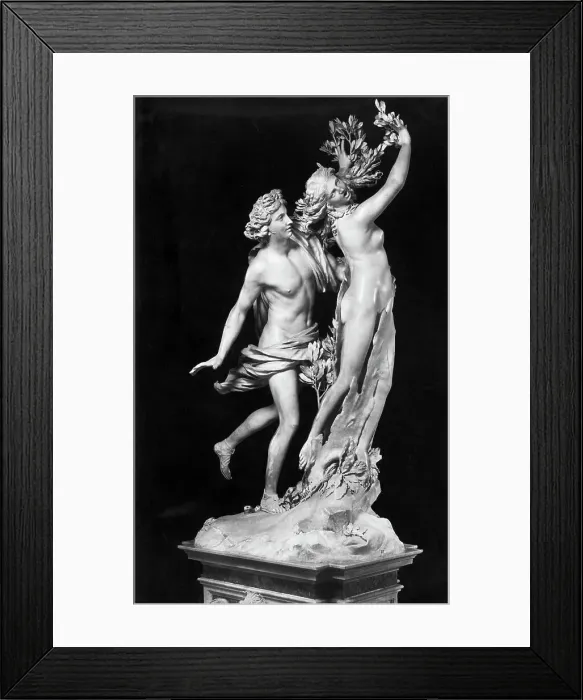 Framed Print : Bernini's Sculpture Apollo and Daphne