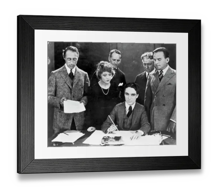 Framed Print : Stars Signing United Artists Contracts Framed Print : Stars Signing United Artists Contracts