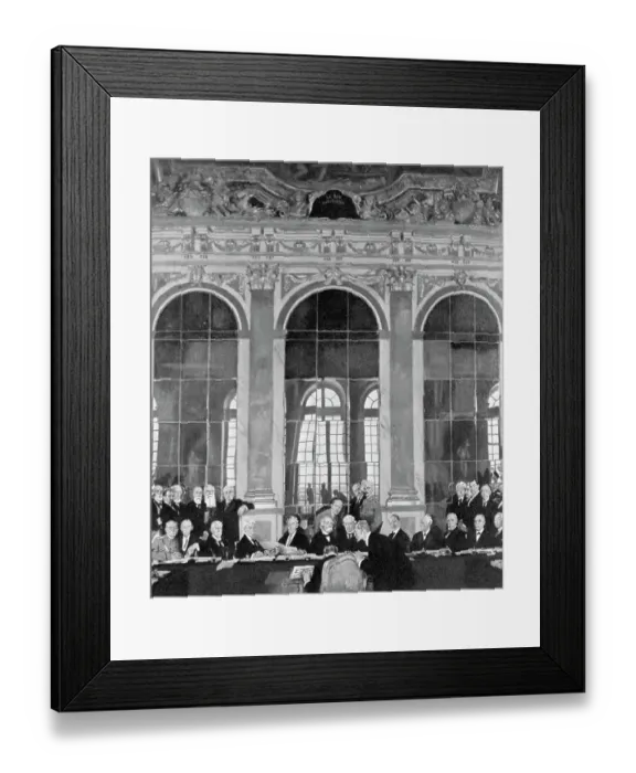 Framed Print : Signing of the Treaty of Versailles Framed Print : Signing of the Treaty of Versailles