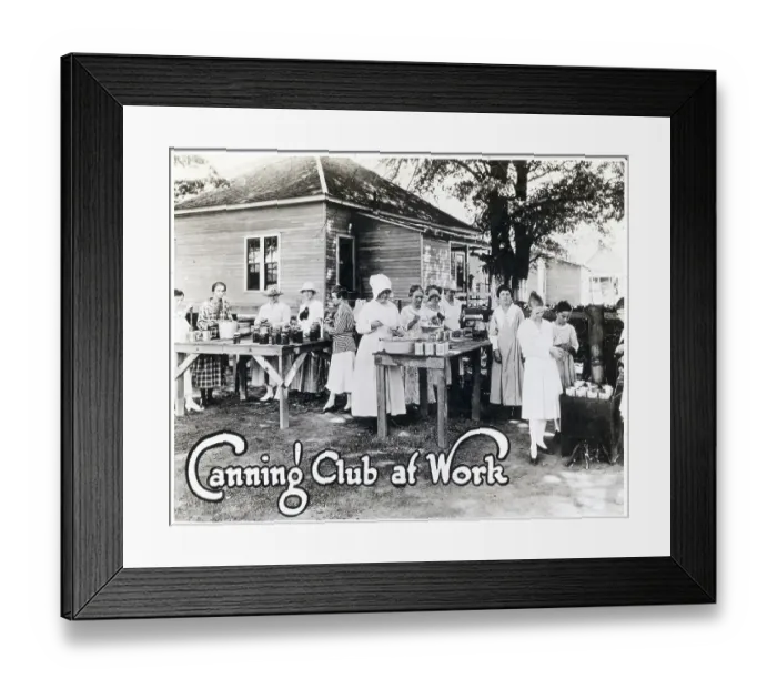 Framed Print : Community Cooking and Canning Club Framed Print : Community Cooking and Canning Club
