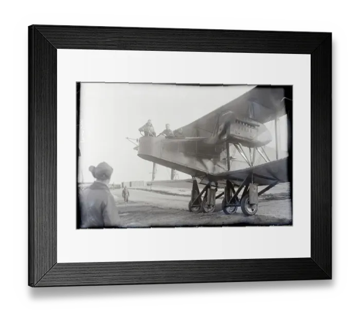 Framed Print : Pilots in Handley Page Aircraft