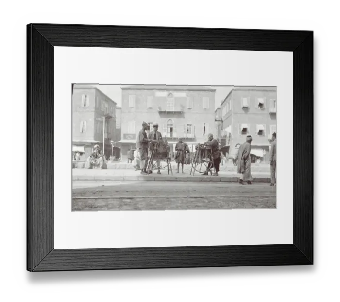 Framed Print : Scissor Grinders on Street of Aintab