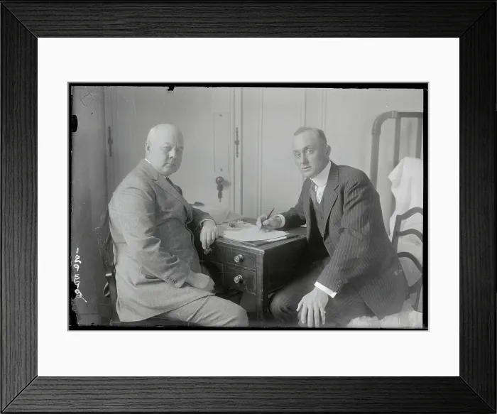 Framed Print : Baseball Player Ty Cobb Signing Contract with Detroit Tigers Framed Print : Baseball Player Ty Cobb Signing Contract with Detroit Tigers