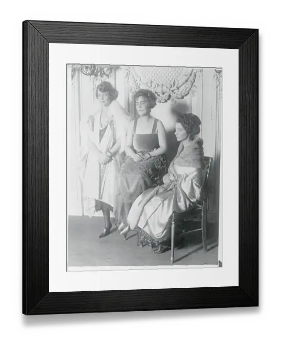 Framed Print : Society Women Attending Dress Rehearsal Framed Print : Society Women Attending Dress Rehearsal