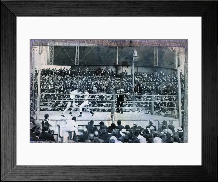 Framed Print : Gen. View Of J.Dempsey / J.Willard Fight Framed Print : Gen. View Of J.Dempsey / J.Willard Fight