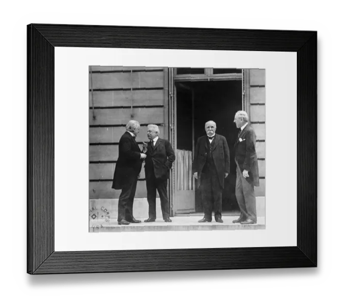 Framed Print : The Big Four of Versailles Framed Print : The Big Four of Versailles