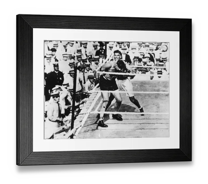 Framed Print : Dempsey Pummeling Jess Willard In Ring Framed Print : Dempsey Pummeling Jess Willard In Ring