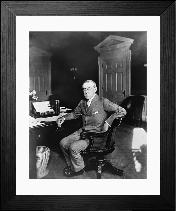 Framed Print : President Woodrow Wilson in the Oval Office Framed Print : President Woodrow Wilson in the Oval Office